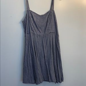 gingham black smooth dress